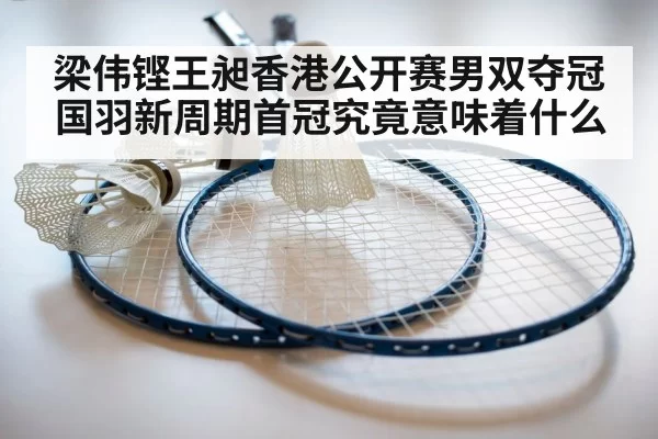 梁伟铿王昶香港公开赛男双夺冠 国羽新周期首冠究竟意味着什么